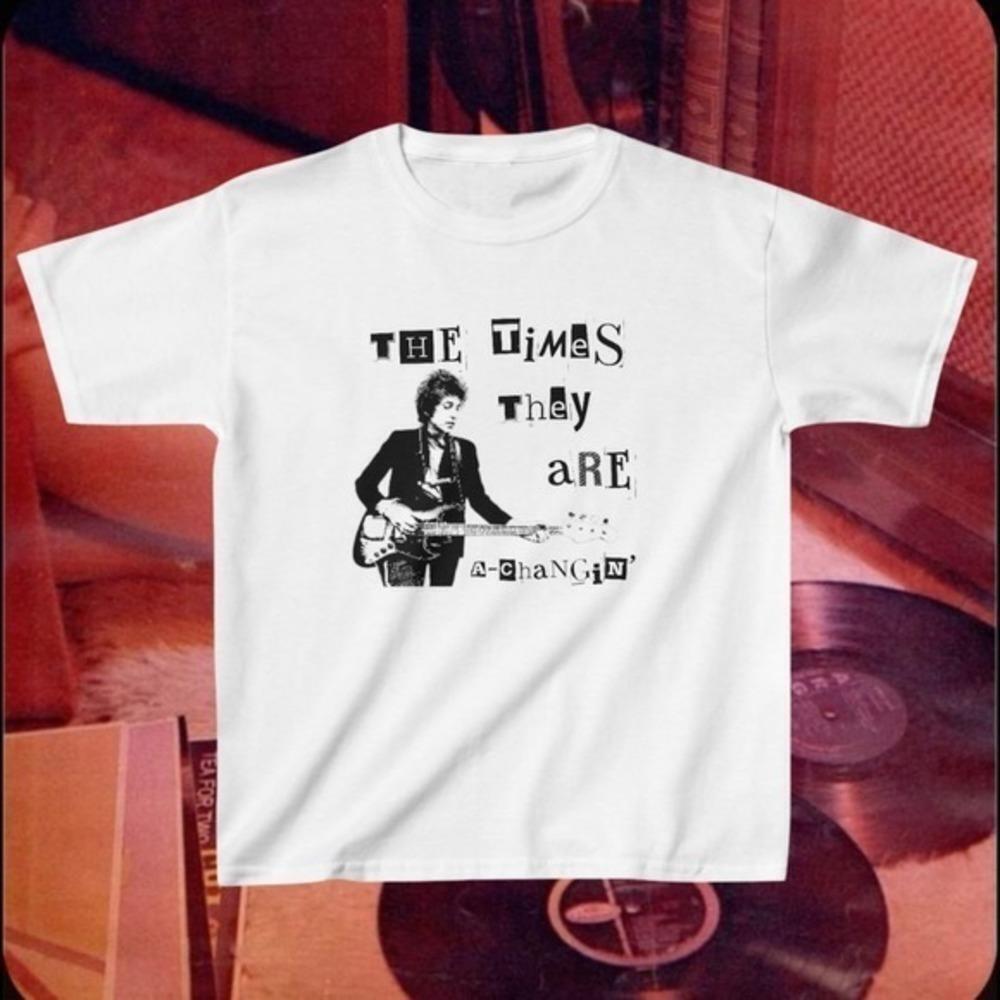 Bob Dylan The Times Are A Changing Tour Graphic Folk Music Unisex T-Shirt